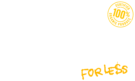 100% certified organic produce